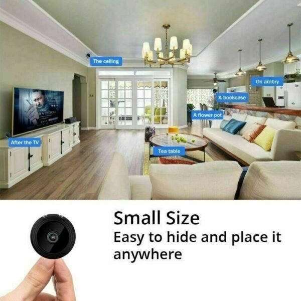 Mini Hidden Spy Camera Wireless Wifi IP Home Security 1080P HD DVR Night Vision - Image 7