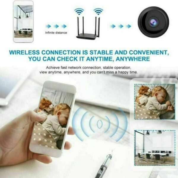 Mini Hidden Spy Camera Wireless Wifi IP Home Security 1080P HD DVR Night Vision - Image 8