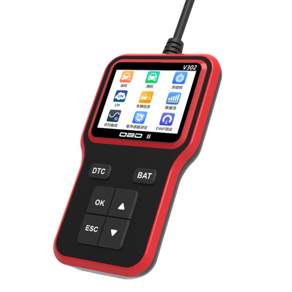 V302 OBD2 Color Screen With 8 Languages Scanner Reader - Image 2