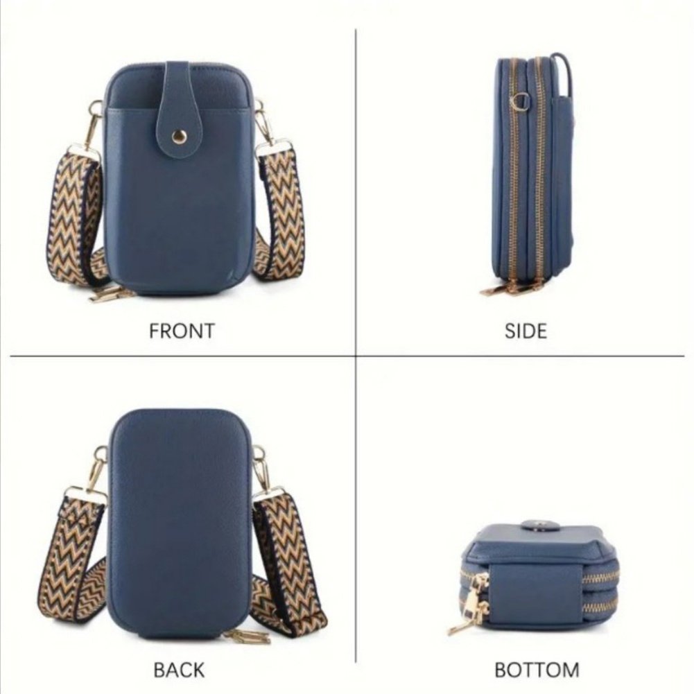 Small Crossbody Cell Phone Bag For Women, Mini Crossbody Wallet Phone Shoulder Handbag Purse With Credit Card Slots - Image 10