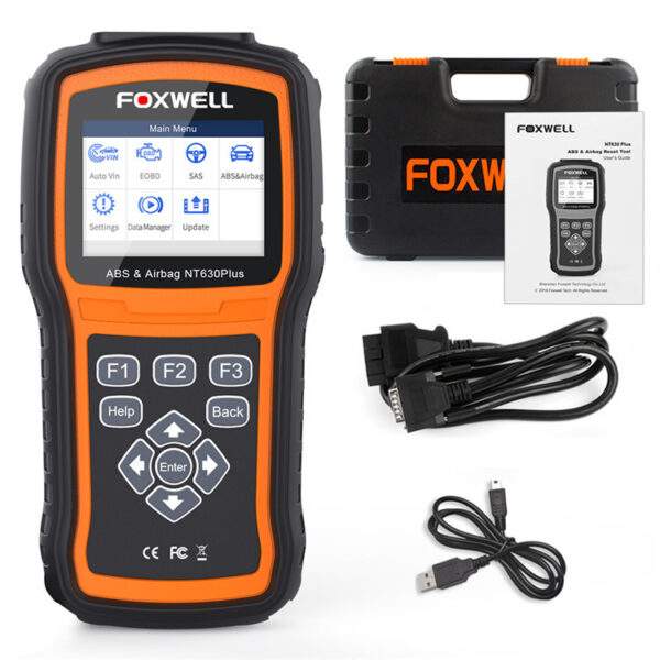Foxwell NT630 PLUS OBD2 AutoMaster ABS Airbag SRS Rese T Tool - Image 3