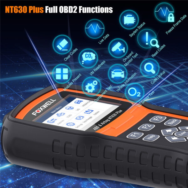Foxwell NT630 PLUS OBD2 AutoMaster ABS Airbag SRS Rese T Tool - Image 4