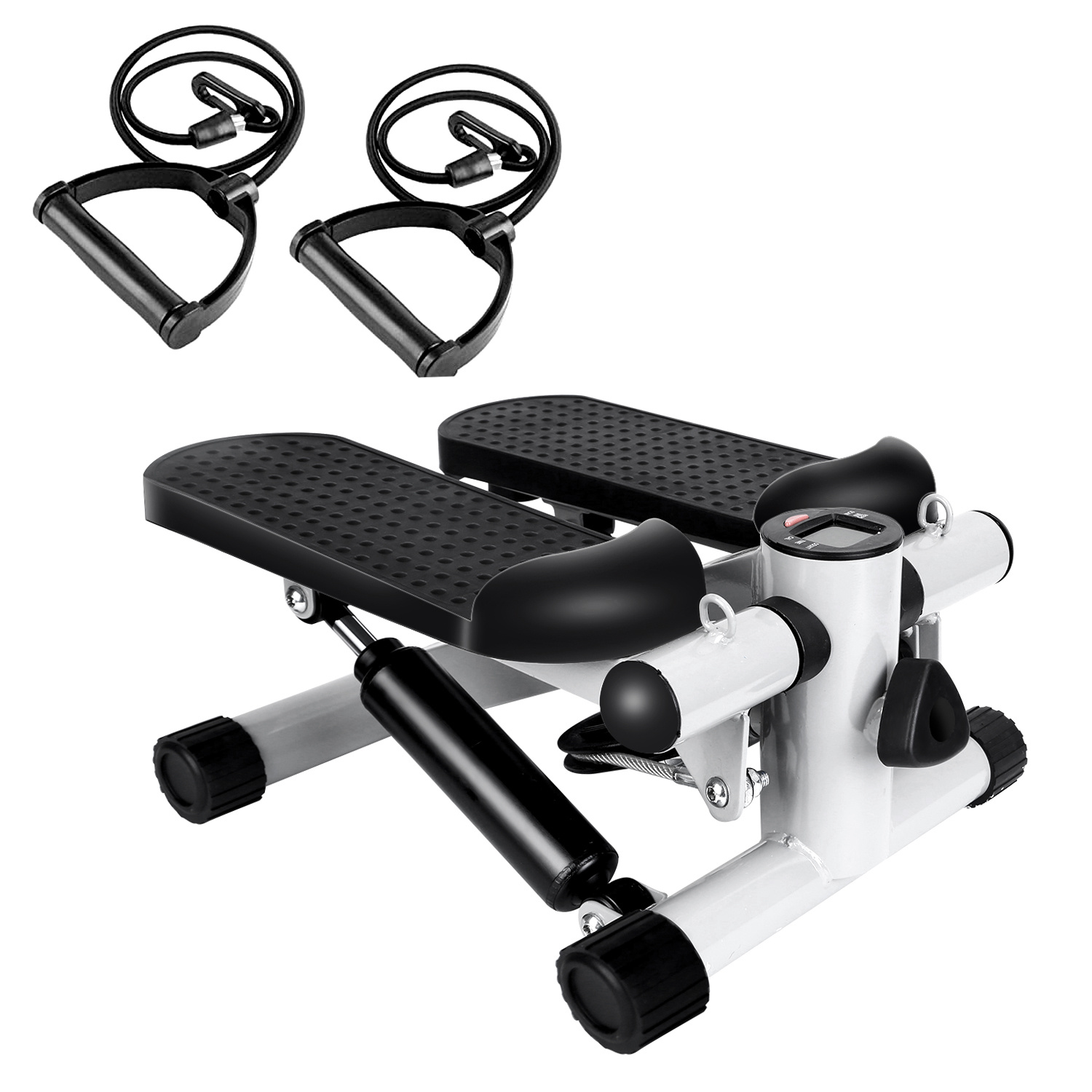 Stepper For Exercise Mini Fitness Stepper With 2 Resistance Bands LCD Monitor Max 330.7LBS Load Stair Stepper Quiet Stepper - Image 3