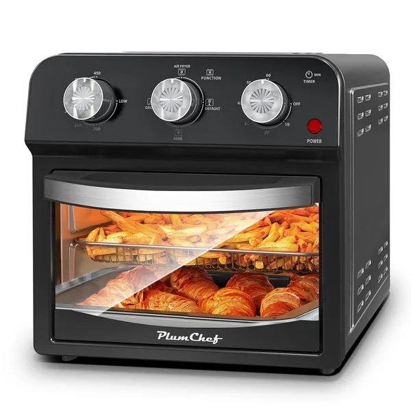 12-Liter Air Fryer With Advanced Multi-Function Cooking – Grill, Air Fry, Defrost, Bake, Presets For French Fries, Pizza, Chicken, Fish, And Toast, Dual Knob Control Oven - Image 5