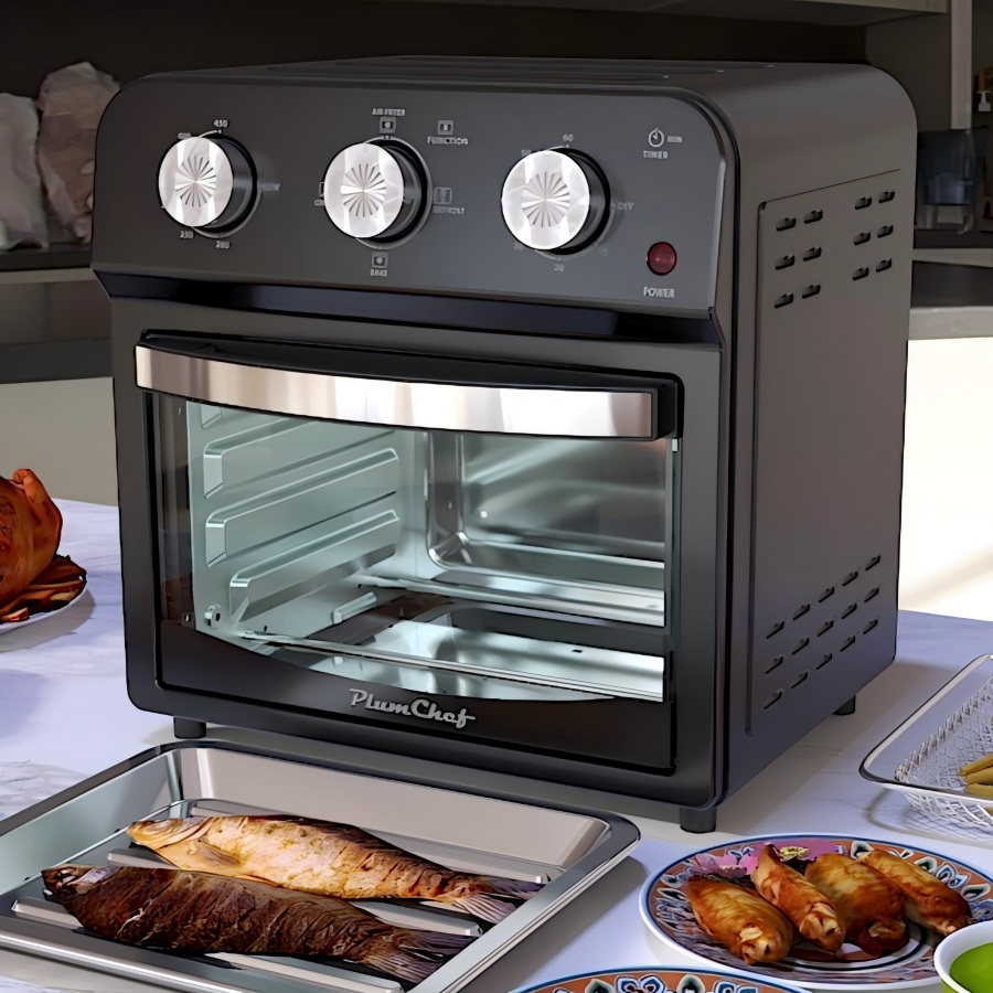 12.5 Qt Air Fryer With Advanced Multi-Function Cooking Grill, Air Fry, Defrost, Bake, Presets For French Fries, Pizza, Chicken, Fish, And Toast, Dual Knob Control, Amazon Resale Prohibited - Image 8