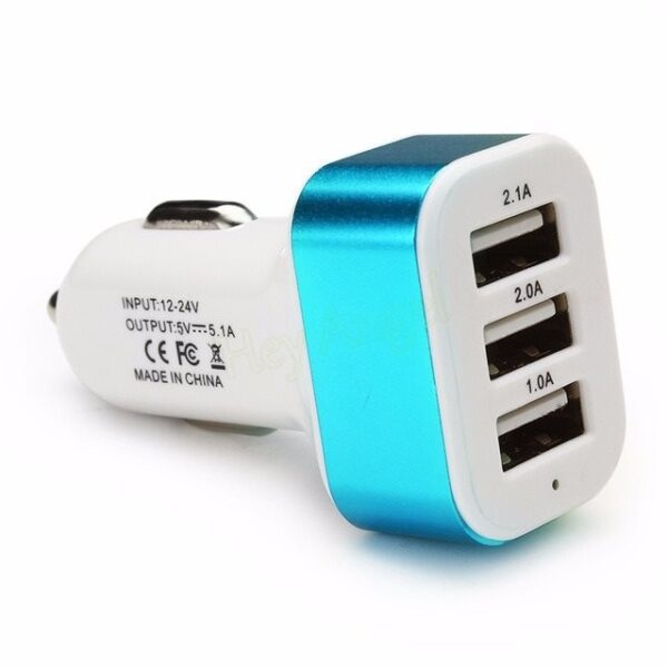 New 3USB car charger USB high-power universal car charger Square aluminum car charger - Image 6