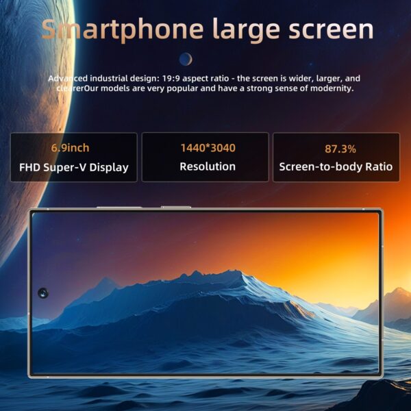 C24 Unlocked Phone Smartphone 8GB 256GB Android14.0 6800mAh 6.8inch 5G - Image 3