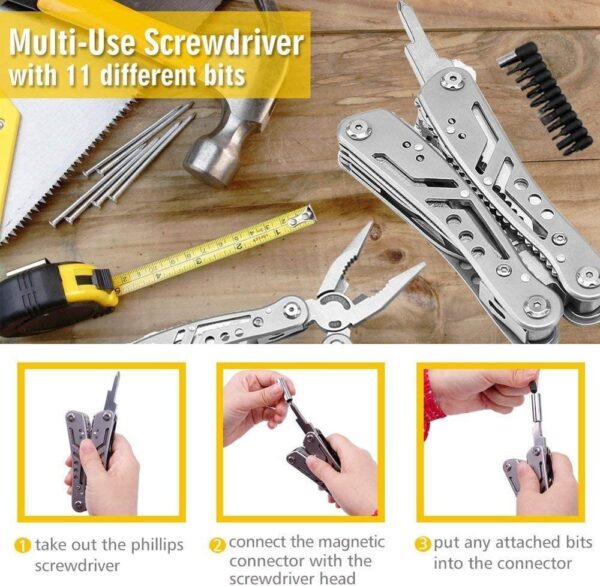 Multifunctional Pliers Outdoor Combination Multi-Purpose Knife Tool Pliers Folding Pliers - Image 2