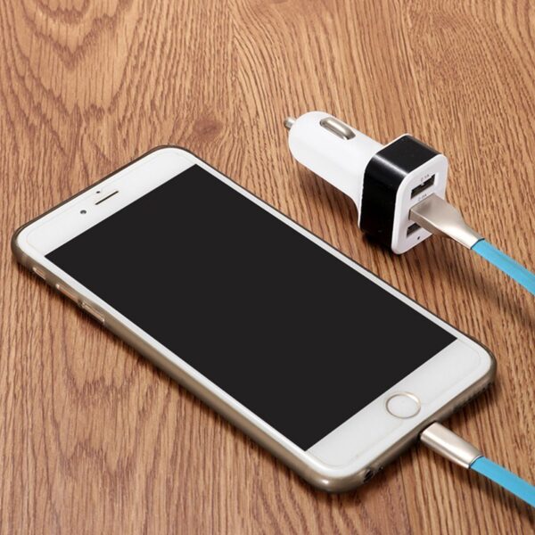 New 3USB car charger USB high-power universal car charger Square aluminum car charger - Image 8