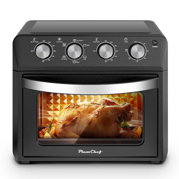 27.5QT 6-in-1 Air Fryer Toaster Oven, Dropdown-Door, 6-Slice, Countertop Convection Oven, Air Frying, Baking, Roasting, Broiling, Grilling, 1600W, Black, Amazon Resale Prohibited - Image 5
