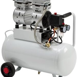 Albott 8 Gallon Air Compressor with Automatic Drain Valve, 1.0 HP Oil-Free Air Compressor Tank with Wheels, 70 dB Noise Level, Fit for Auto Repair, Tire Inflation, Spray Painting : Tools & Home Improvement