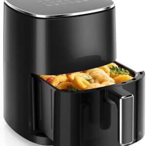 Sweetcrispy 6QT Air Fryer with Window, Square Airfryer Oven 12-in-1 for Family, 400°F Rapid Air Crispy Technology, Roast Bake Dehydrate, Nonstick & Easy-Clean Basket : Home & Kitchen