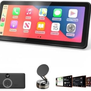 10" HD CarPlayScreen for Apple CarPlay & Android Auto, Featuring Mirror Link, Voice Control, Music Playback, GPS Navigation, Backup Camera, Bluetooth : Electronics