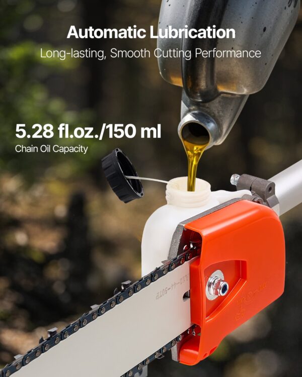 Gas Pole Saw 25CC 2-Stroke Extendable Cordless Tree Trimmer 12 In Cutting Bar - Image 5