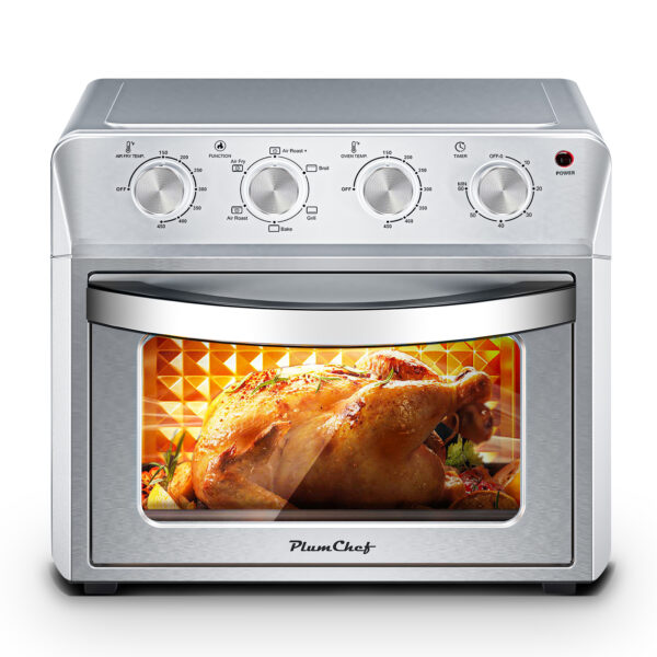 27.5QT 6-in-1 Air Fryer Toaster Oven, 6-Slice, Countertop Convection Oven, Air Frying, Baking, Roasting, Broiling & Grilling, 1600W, Sliver, Amazon Resale Prohibited - Image 3