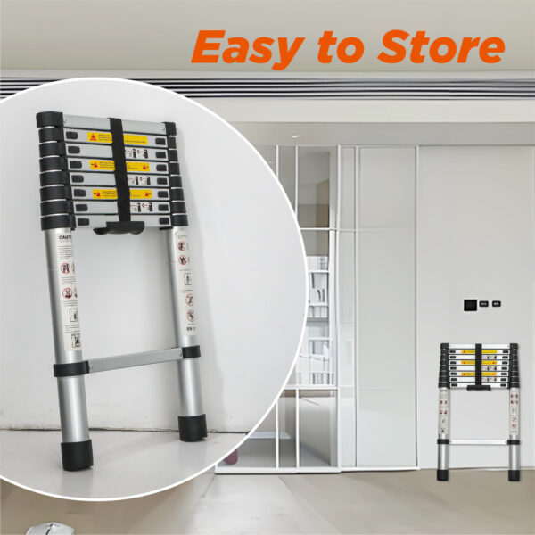 Aluminum Telescoping Ladder For Outdoor Work - Image 10