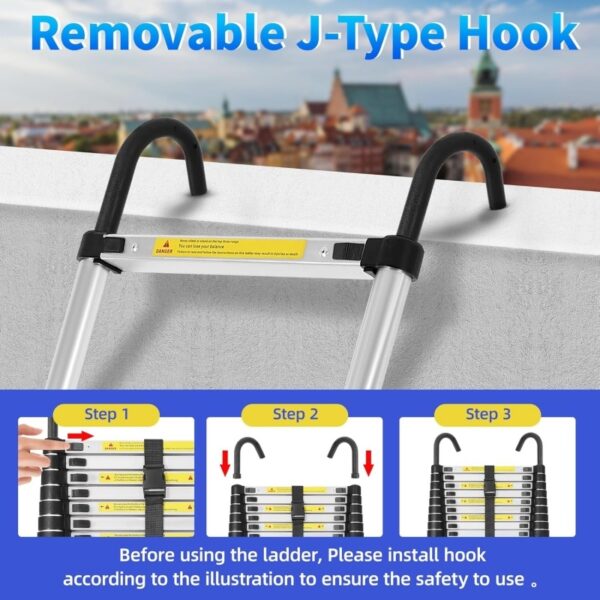 3.2m Aluminum Folding Ladder Multi-Functional For Home And Work - Image 6