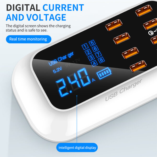 Fast Charge Smart Multi-USB Mobile Phone Tablet Charger - Image 4