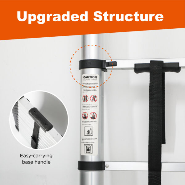 Aluminum Telescoping Ladder For Outdoor Work - Image 9