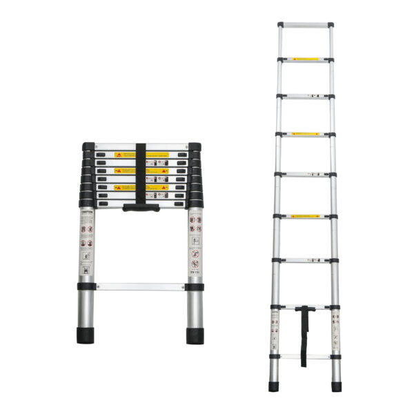 Aluminum Telescoping Ladder For Outdoor Work - Image 6