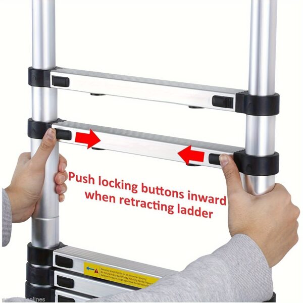 3.2m Aluminum Folding Ladder Multi-Functional For Home And Work - Image 2