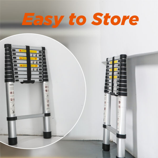 Aluminum Telescoping Ladder For Outdoor Work - Image 9
