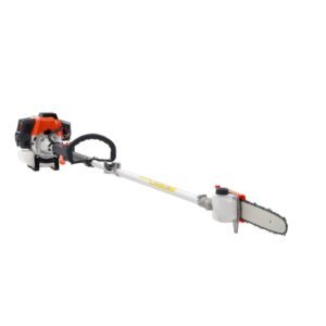 Gas Powered Pole Saw Tree Trimmer Rotatable Head 43CC 2-Stroke 10 In Cutting Bar