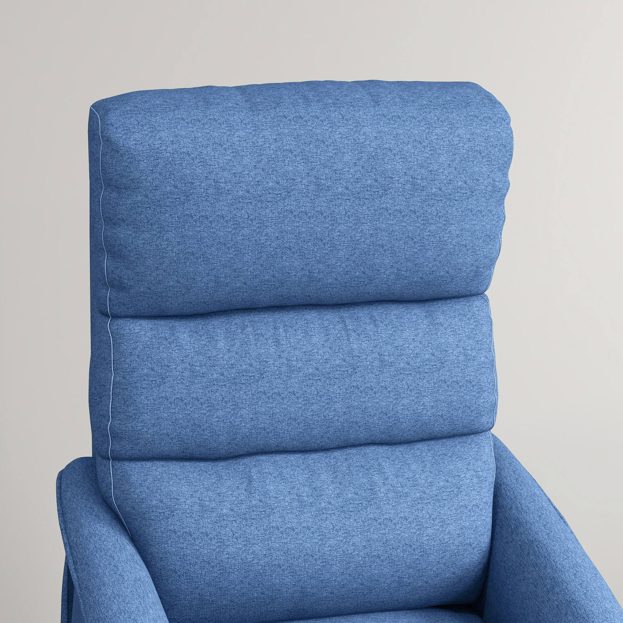 Power Lift Chair for Seniors, Electric Lift Recliner Chair with Remote Control, Side Pockets for Living Room, Blue - Image 3