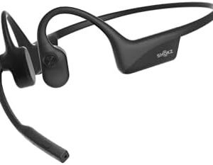 OpenComm2 2025 Upgrade - Open-Ear Bone Conduction Headphones, Wireless Bluetooth Headset with Noise Canceling Mic & Mute Button for Work Calls and Meetings, 16 Hour Talk Time for Mobile & PC - C120 : Electronics