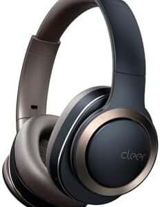 Cleer Enduro ANC Noise Cancelling Over the Ear Bluetooth Headphones with Mic, 60 Hrs Playtime, Noise Canceling, Ambient EQ Modes, Hi-Res Audio, Deep Bass, Multi-Point Connect, Bluetooth 5.0, Dark Navy : Electronics