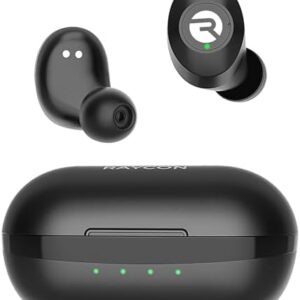 Raycon Everyday Classic Bluetooth Wireless Earbuds + Microphone with Active Noise Canceling, Sweat & Water-Resistant Earphones, Ear Buds Wireless Bluetooth Up to 32 Hours Playtime (Black) : Electronics