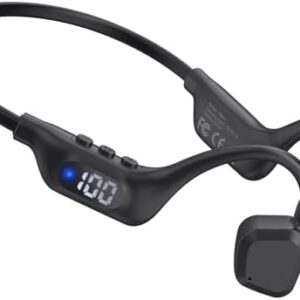 Arciea Bone Conduction Headphones, 14H Playtime Bluetooth 6.0 Open-Ear Earbuds with Mic, IPX5 Waterproof Lightweight Headset, Wireless Sport Earphones for Running, Cycling, Gym Workouts(Black : Electronics