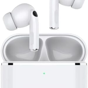 Harper 5.0 Pro True Wireless TWS Bluetooth Earbuds with Charging Case + USB-C Cable, 20H Playtime, Deep Stereo Bass, Touch Control, iOS Android iPhone, Comfort Fit, Built-in Mic, Sport, White : Electronics