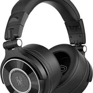 OneOdio Monitor 60 Professional Studio Headphones - Recording Wired Over Ear Headphones, Hi-Res Audio, Soft Comfortable Earmuffs, 6.35mm Adapter for Tracking Mixing DJ Mastering Broadcast-Black : Musical Instruments