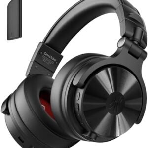 OneOdio Studio Max 1-20MS Low-Latency Wireless DJ Headphones, 120H Playtime, Lossless Hi-Res/LDAC Audio, Dual-Mic ENC, Dongle/Bluetooth/Wired Connection for Studio Guitar and Gaming PC Computer : Musical Instruments