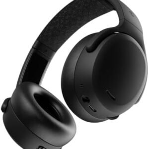 Skullcandy Crusher ANC 2 Wireless Over-Ear Bluetooth Headphones with Multi-Sensory Bass, Active Noise Cancelling, Up to 60 Hours Battery, Microphone for iPhone Android - True Black : Electronics