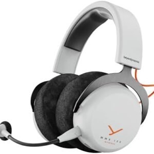 beyerdynamic MMX 150 Bluetooth Wireless Over-Ear Gaming Headset. Ultra Comfortable Velour Ear Pads, 50 Hours Battery Life Playtime, Personalized Sound via app. Detachable Mic. Arctic White. : Electronics