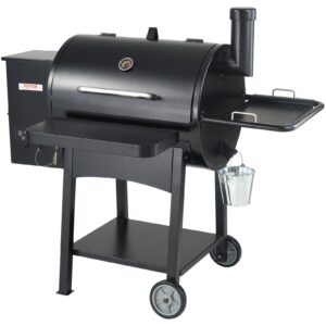53 Inch Portable Charcoal Grill, Propane Gas Grills With Cover And Cart, Heavy Duty Iron BBQ Grill, Mini Tabletop Smoker For Outdoor Cooking, Barbecue Camping, Picnic, Patio, And Backyard, Black