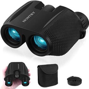 Hontry Binoculars for Adults and Kids, 10x25 Compact Binoculars for Bird Watching, Theater and Concerts, Hunting and Sport Games : Electronics