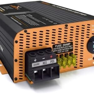 CARMTEK RV Converter 55 Amp | RV Power Converter & Battery Charger | Lithium and Lead Acid Charging | 120VAC to 12VDC | 13V to 16.5V Adjustable Operating Range : Automotive