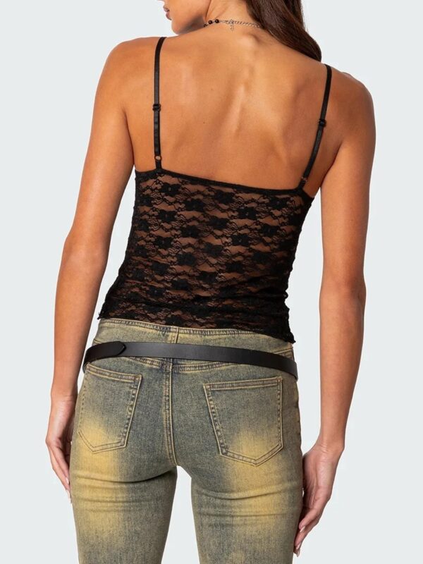 Women's Short Lace Spaghetti-strap Camisole Top - Image 5