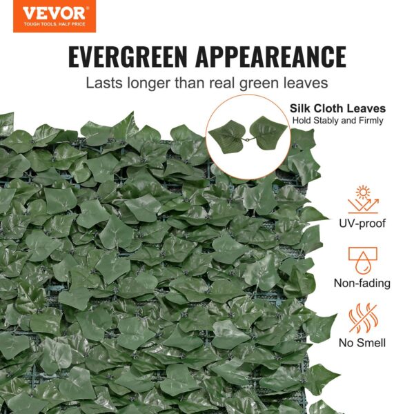 Privacy Ivy Fence, 59 X 118in Artificial Green Wall Screen, Greenery Ivy Fence With Mesh Cloth Backing And Strengthened Joint, Faux Hedges Vine Leaf Decoration For Outdoor Garden, Yard, Balcony - Image 4