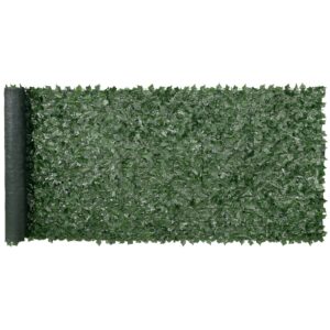 Ivy Privacy Fence, 59 X 158in Artificial Green Wall Screen, Greenery Ivy Fence W/ Mesh Cloth Backing And Strengthened Joint, Faux Hedges Vine Leaf Decoration For Outdoor Garden, Yard, Balcony