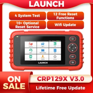 LAUNCH CRP129X V3.0 OBD2 Scanner Automotive Code Reader Car Diagnostic Tools Autoscanner Diagnost Creader 129X OBDII Free Update