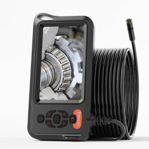 Industrial Endoscope 4.3'' IPS Screen Automotive Inspection Borescope 8MM Probe Waterproof Snake Plumbing Camera 8LEDs 2600mAh