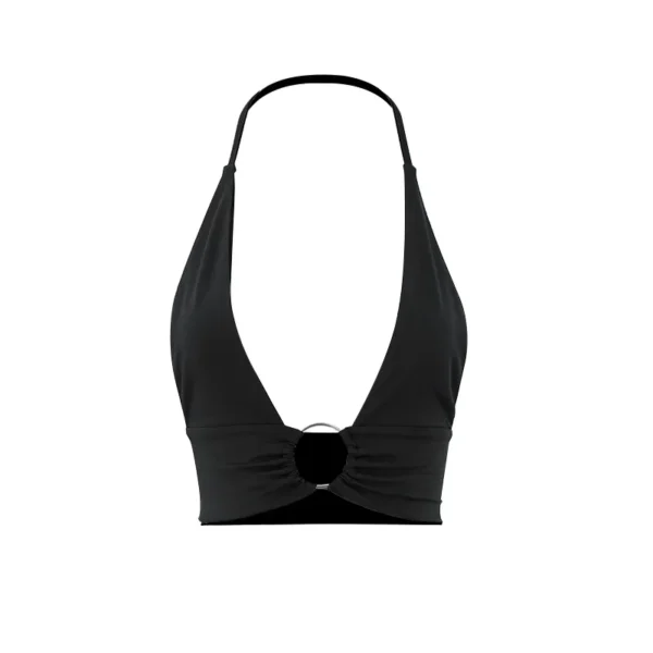 Summer Women Sexy Super-short Tank Tops Patchwork Camis Solid Hollow Out Tops Ladies Sleeveless Strapless V-neck Slim Top Vests - Image 10