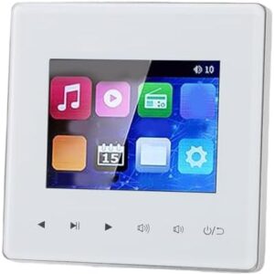 GOWENIC Smart Bluetooth Wall Amplifier, 2.8 Inch HD Touchscreen, Bluetooth Connectivity, with FM Radio, Multi Format Support, for Ceiling Speaker : Industrial & Scientific