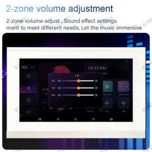 Smart Audio System Home Theater Sound in Wall power Amplifier Android WiFi Bluetooths system with 5 inch Stereo Ceiling Speakers
