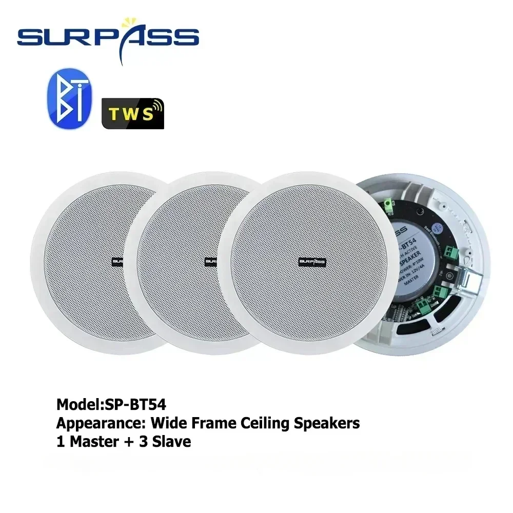 5.25 Inch audience 10W Bluetooth Ceiling speakers Built In Digital Class D Amplifier Bluetooth speaker for Indoor Outdoor Camper - Image 14