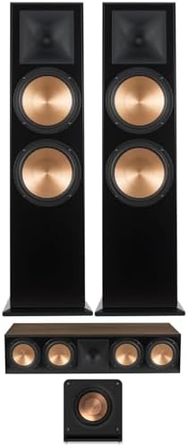 Klipsch RF-7 III Walnut Wood Furniture Made Floorstanding Speaker Pair with a RC-64 III Walnut Wood Furniture Made Center Channel Speaker and a RP-1200SW Subwoofer (2017) : Electronics - Image 10